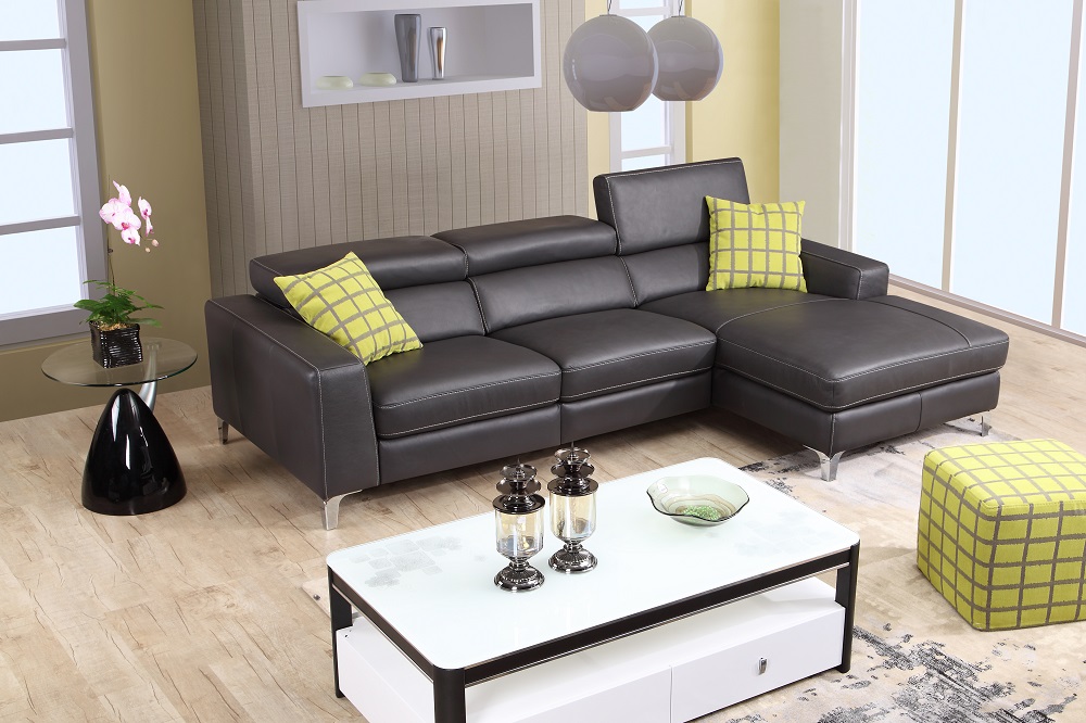 High-class All Italian Leather Sectional Sofa - Click Image to Close