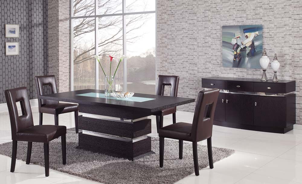sophisticated rectangular wood and frosted glass top leather modern dining set oceanside sophisticated rectangular wood and frosted glass top leather modern dining set oceanside