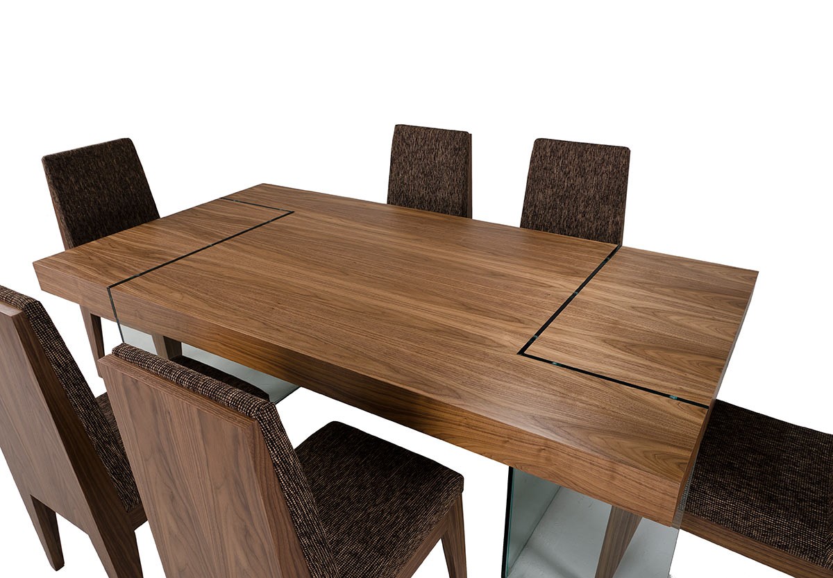 Contemporary Extendable Designer Table and Chairs Set - Click Image to Close