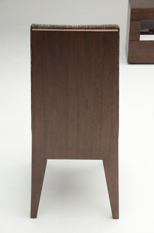 Graceful Rectangular in Wood Top Fabric Seats Modern Dining Set - Click Image to Close
