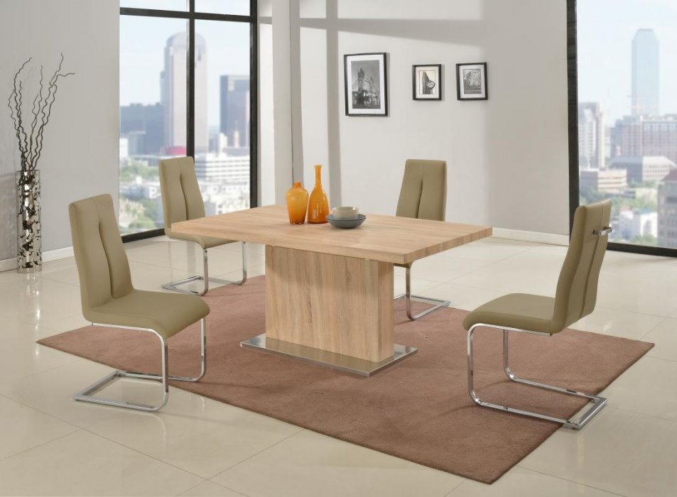 Light Oak Table with Middle Extension Denver Colorado CHJAC