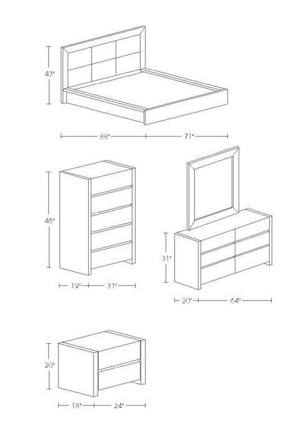 Elegant Wood Elite Platform Bedroom Sets - Click Image to Close