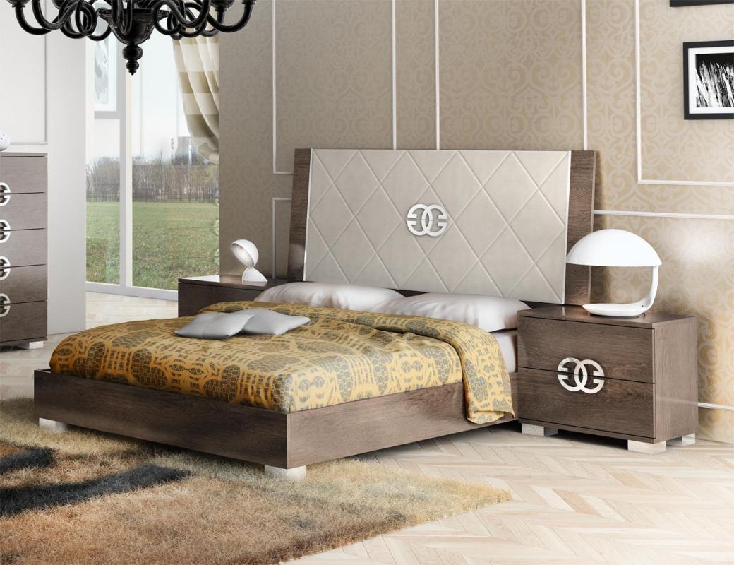 Made in Italy Elegant Leather High End Bedroom Sets - Click Image to Close