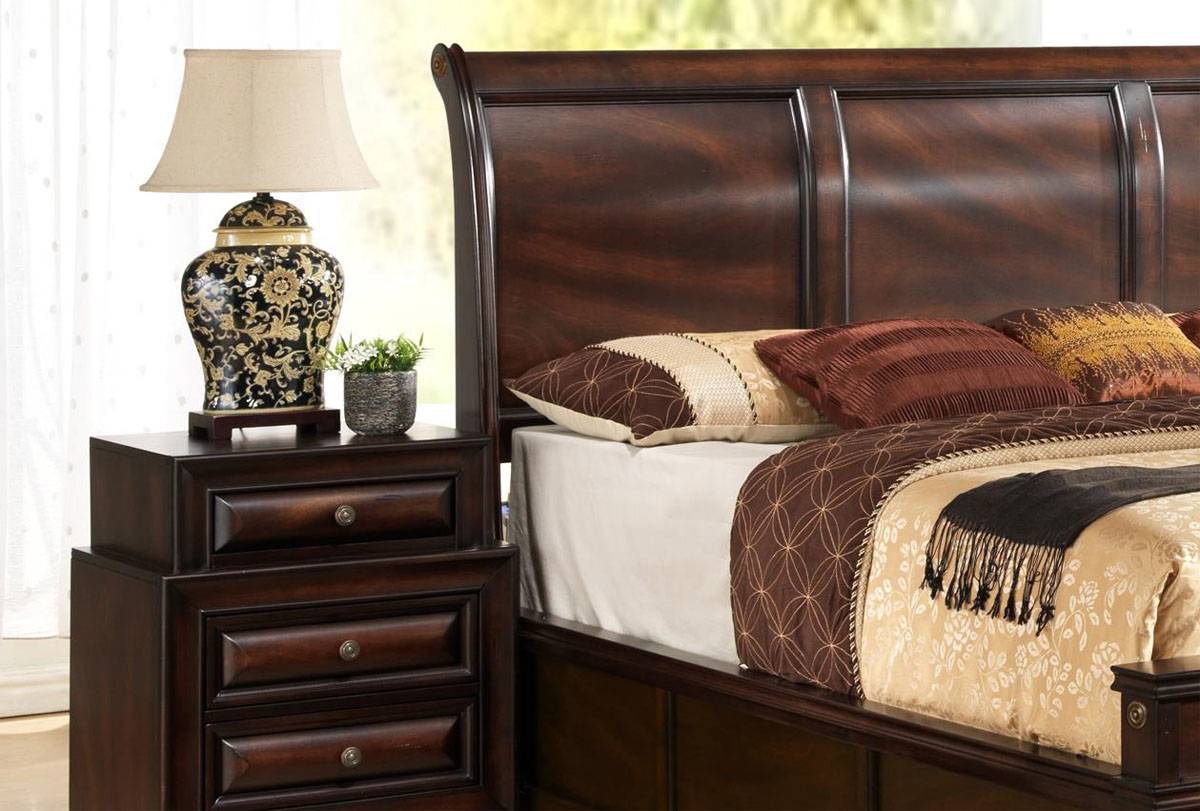 Fashionable Wood Contemporary Platform Bedroom Sets with Extra Storage - Click Image to Close