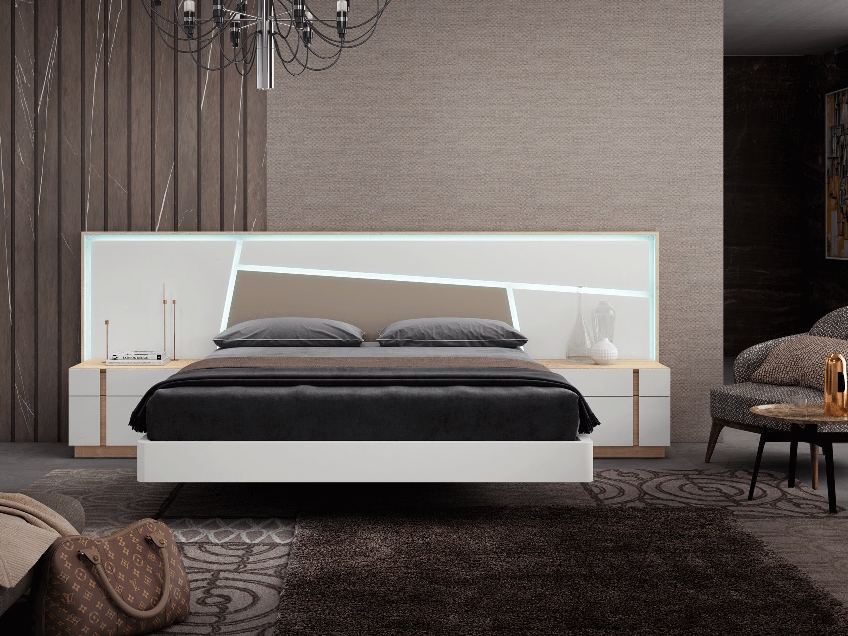 Refined Quality Modern Master Bedroom Set - Click Image to Close