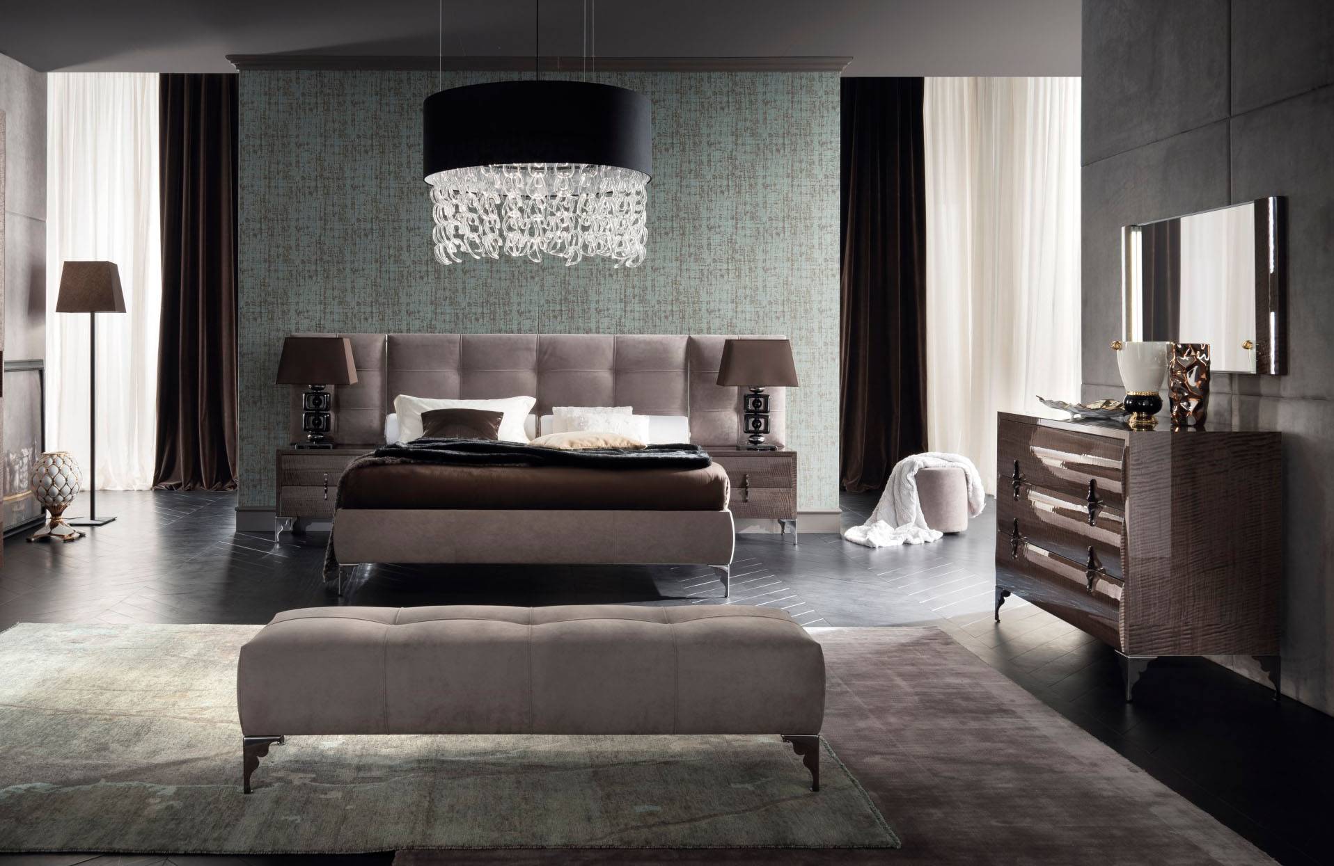 Made in Italy Leather Contemporary Master Bedroom Designs ...