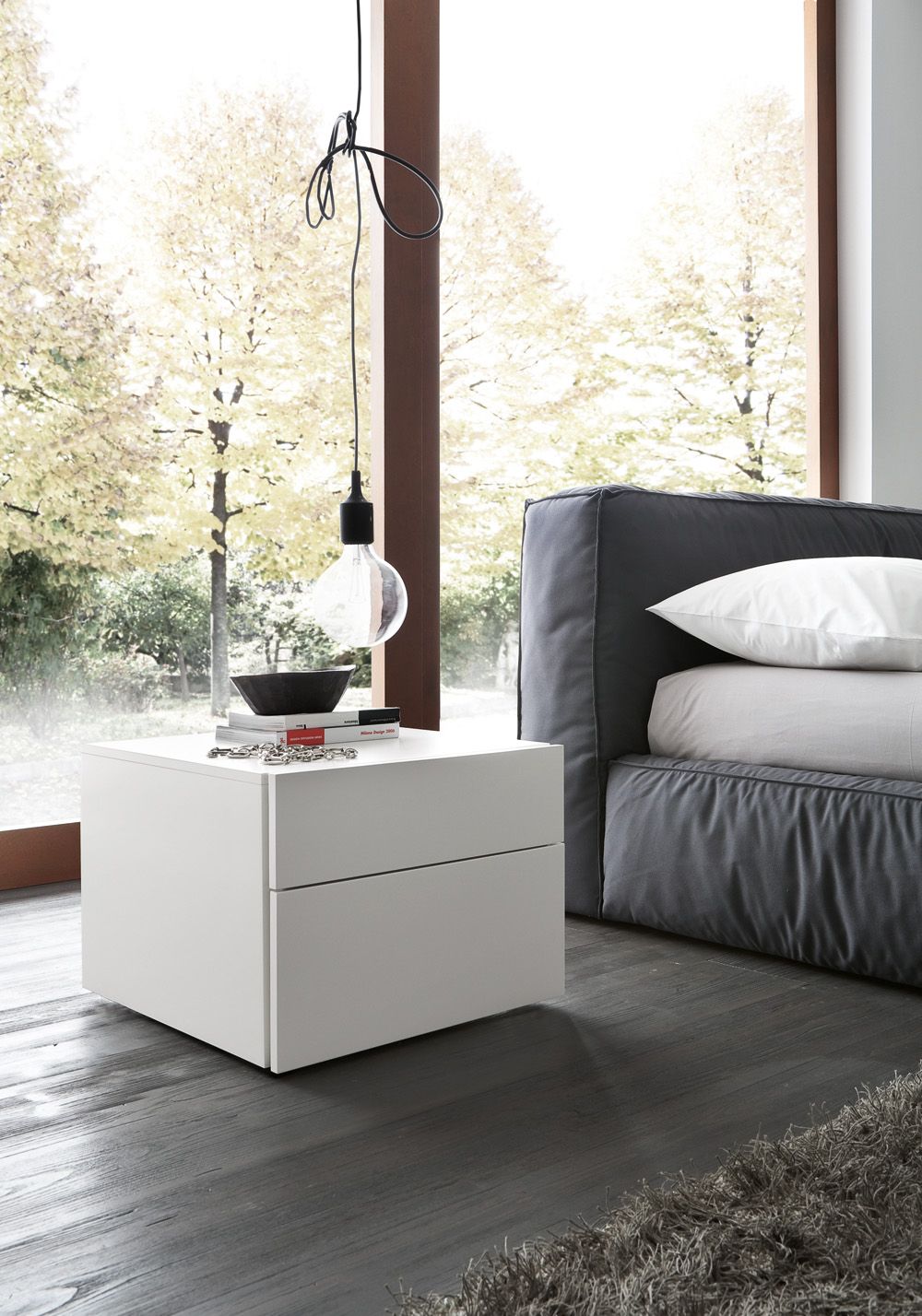 Made in Italy Wood and Nano Fabric Modern Contemporary Bedroom Designs - Click Image to Close