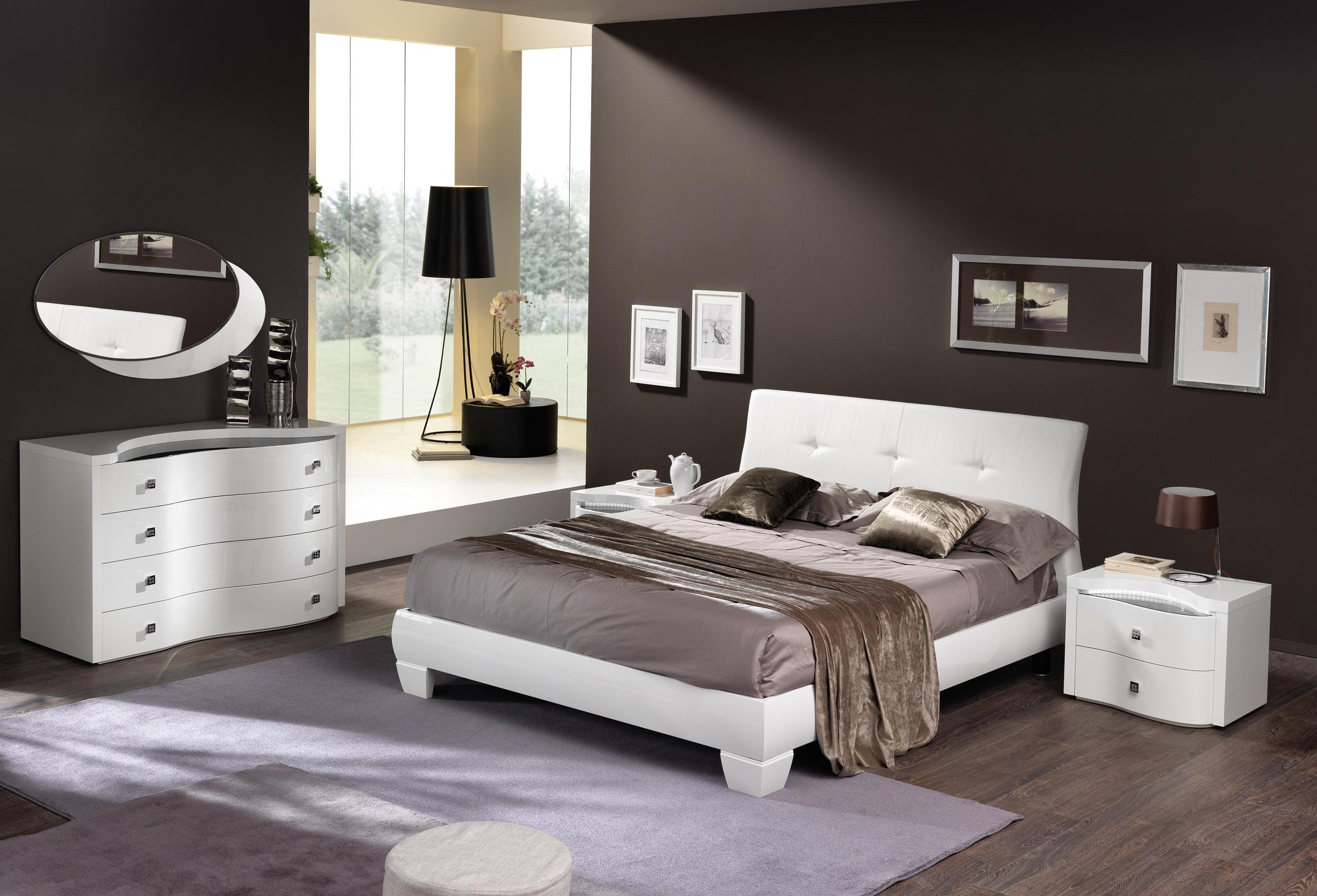 Made in Italy Leather Elite Modern Bedroom Set Jackson ...
