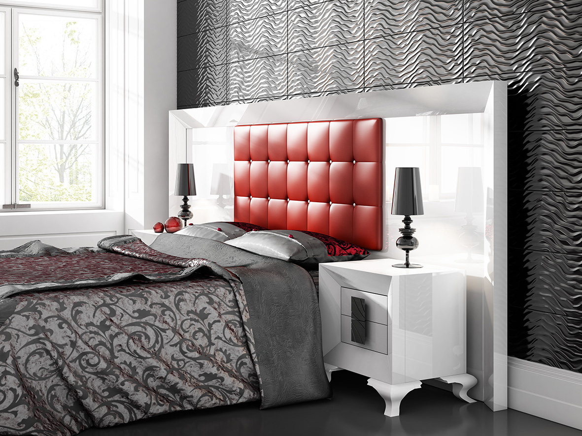 Made in Spain Leather High End Bedroom Furniture Sets - Click Image to Close