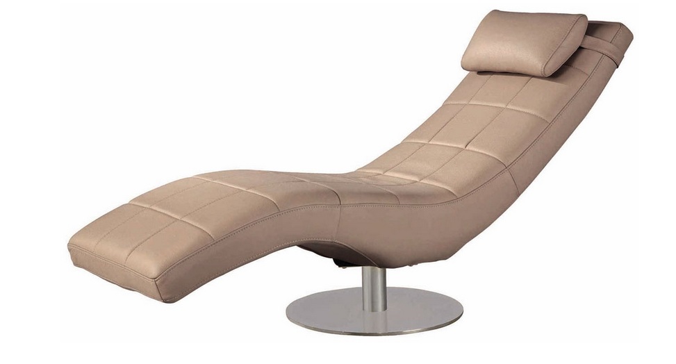 Navona Italian Leather Lounge Chair - Click Image to Close