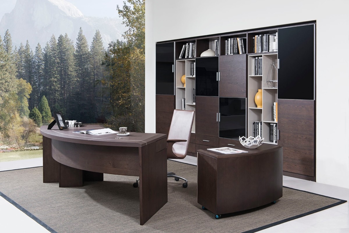 Modern Wood Office Desk Image Of Faacusa Co Modern Wood Office Desk Executive With Cabinet In Oak Houston Texas