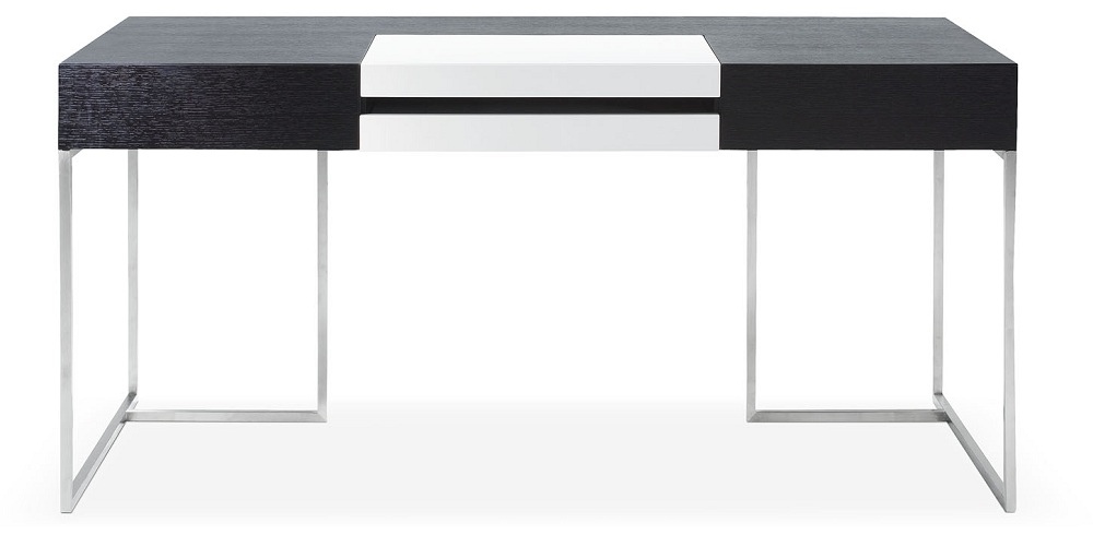 Contemporary Office Desk with Storage - Click Image to Close