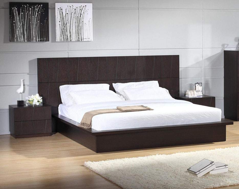 Stylish Wood Elite Platform Bed - Click Image to Close