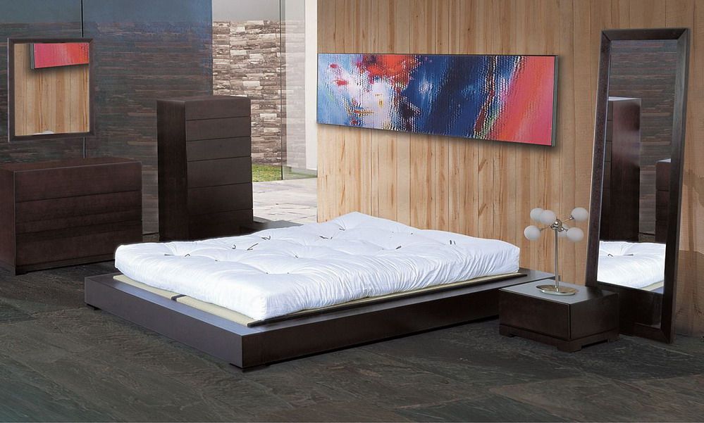 Unique Wood Modern Platform Bed - Click Image to Close