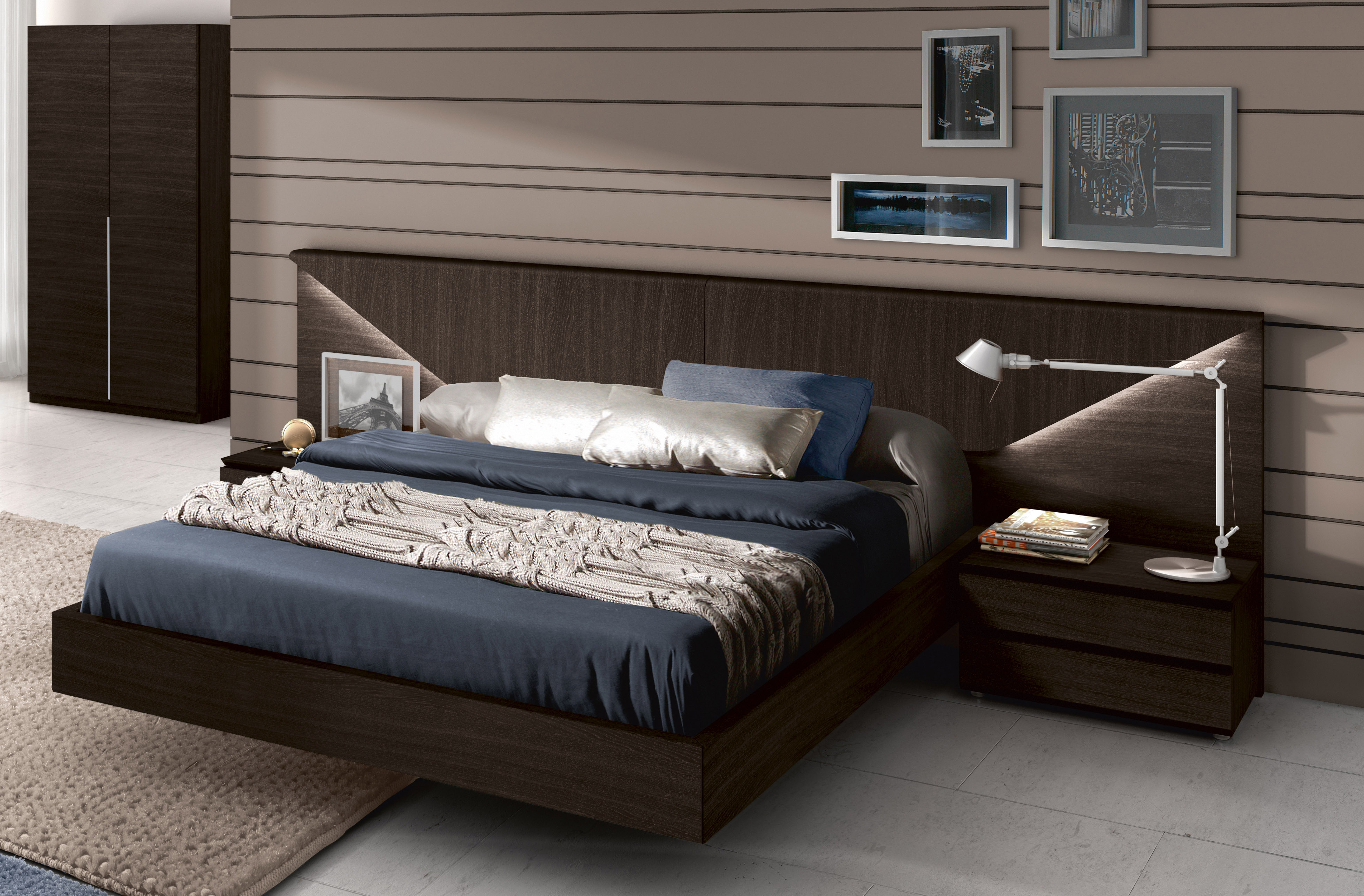 Made in Spain Wood Modern Platform Bed Indianapolis ...
