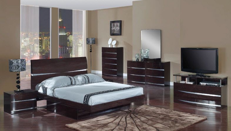 Exclusive Wood Luxury Platform Bed with Drawers - Click Image to Close