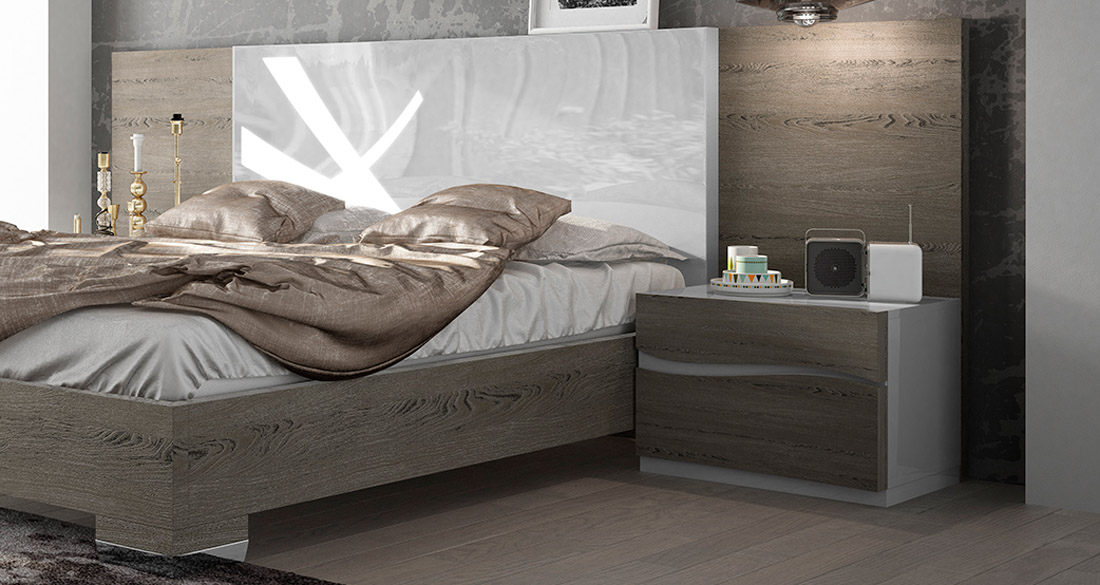Made in Spain Wood Luxury Platform Bed - Click Image to Close