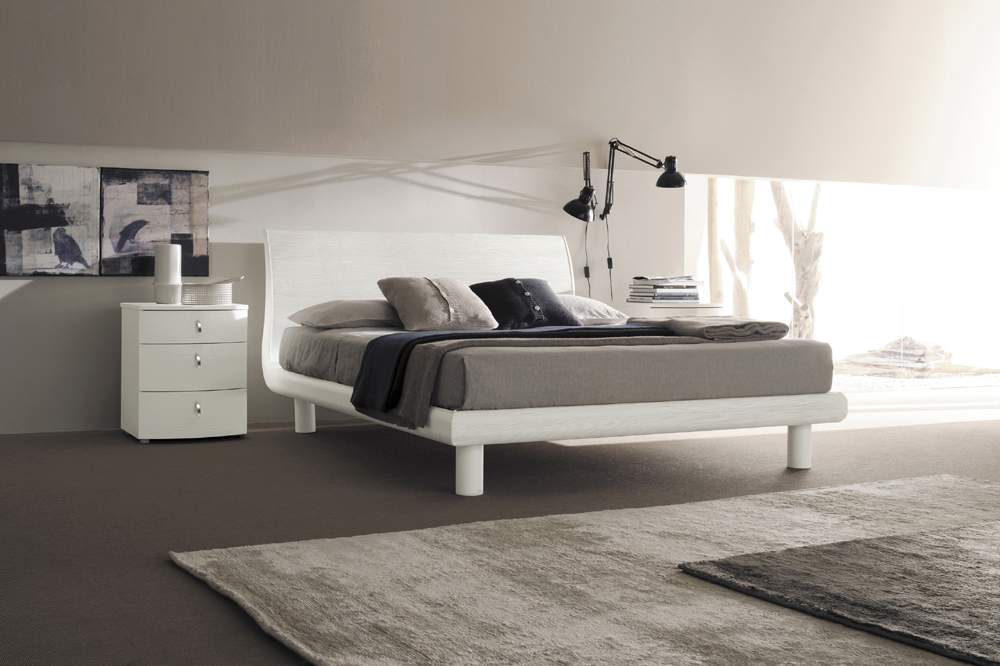 Lacquered Made in Italy Wood Elite Platform Bed Phoenix Arizona SMACAREZZA