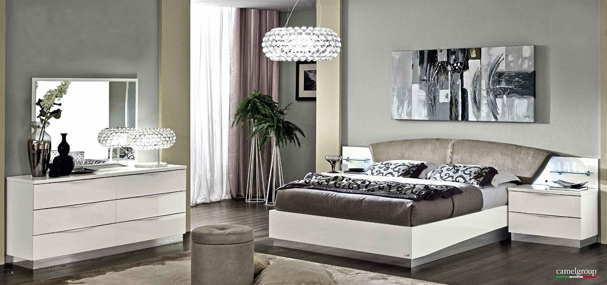 Lacquered Made in Italy Wood Luxury Platform Bed - Click Image to Close