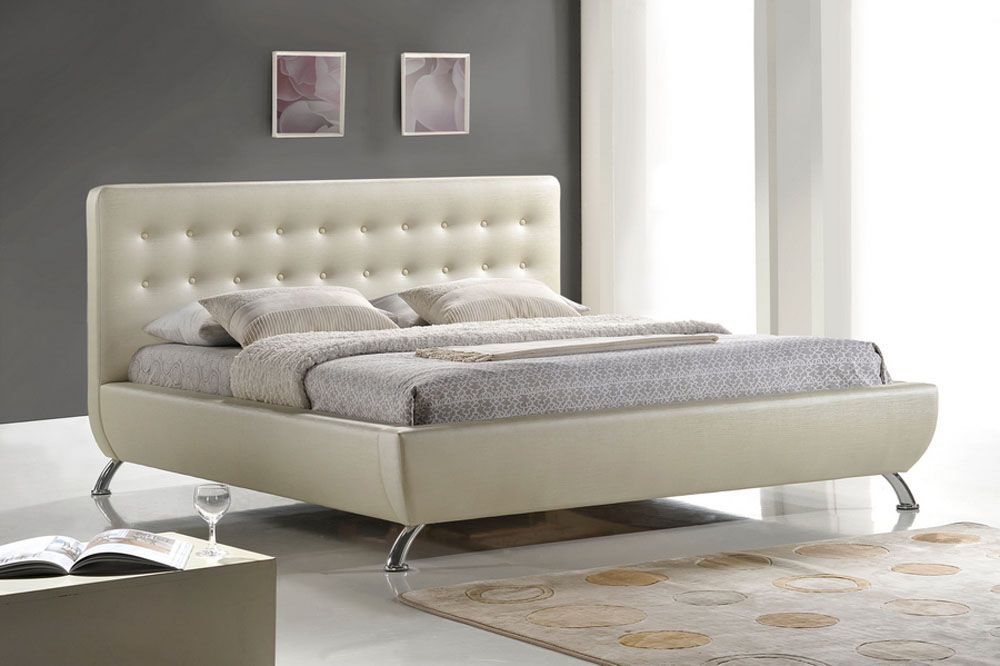 Stylish Leather Modern Platform Bed San Antonio Texas WSIELI