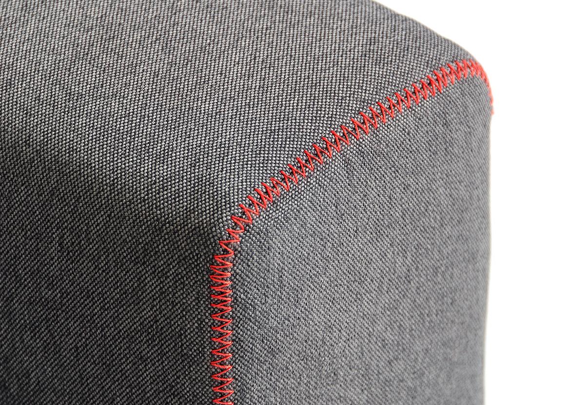 Grey Fabric Contemporary Convertible Sofa Bed - Click Image to Close
