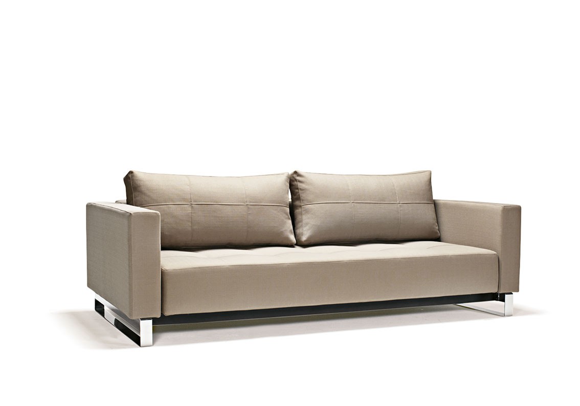 Fabric Upholstered Contemporary Sofa Bed - Click Image to Close