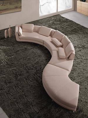 Fashionable All Real Leather Sectional with Pillows Fashionable All Real Leather Sectional with Pillows