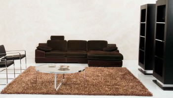 Refined All Italian Leather Sectional Sofa