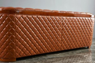 Top Grain Italian Leather Contemporary Sofa Set