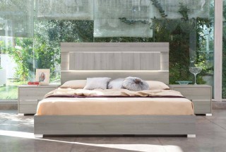 Made in Italy Quality Elite Modern Bedroom Set with Headboard Light