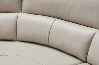 Stylish Leather Sectional with Chaise