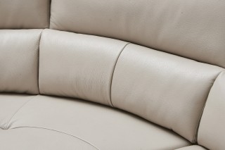Stylish Leather Sectional with Chaise