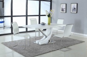 Elegant Table with White Side Chairs