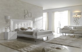 Durable Leather Modern Platform Bed