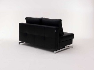 Leather Textile Contemporary Sofa Bed with Steel Frame