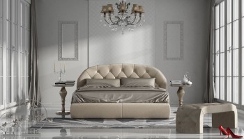 Overnice Padded Modern Platform Bed