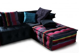 Chloe Ultra Chic Fabric Sectional Sofa