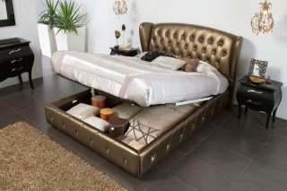 Made in Spain Leather Contemporary Bedroom Set Design