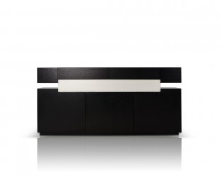 Dark Oak Contemporary Sideboard Buffet with Floating Top