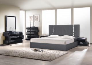 Exquisite Wood Modern Contemporary Bedroom Designs in Black and White