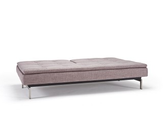 Grey Contemporary Fabric Upholstered Sofa Bed with Optional Chair