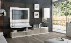 Exquisite White with Light Beige Wall Unit Exquisite White with Light Beige Wall Unit