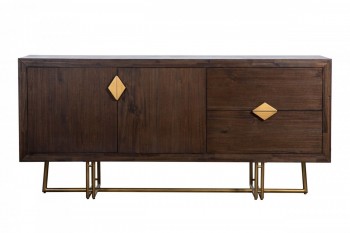 Mid-century Acacia Buffet for Dining Room