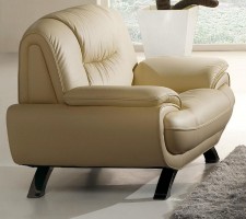 Stylish Living Room Chair with Decorative Stitching