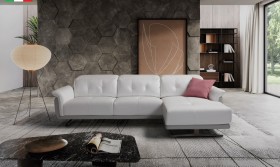 Advanced Adjustable Tufted Top Grain Leather Sectional