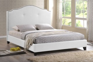 Graceful Leather High End Platform Bed