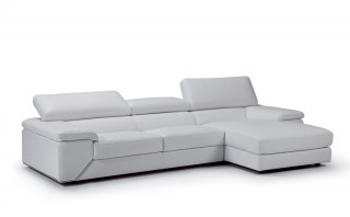 Graceful All Italian Leather Sectional Sofa