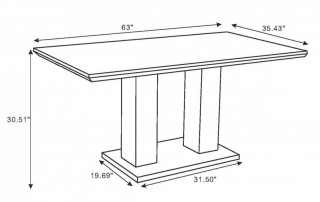 Pedestal Base Light Oak Dining Table