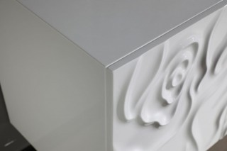 Modern White High Gloss Pattern Buffet