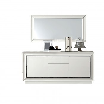 White Wooden Buffet with Soft Closing Hinges White Wooden Buffet with Soft Closing Hinges